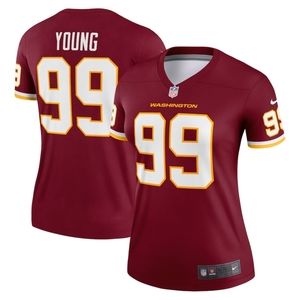 Chase Young Washington Football Team Nike Women's Legend Jersey Burgundy Size S
